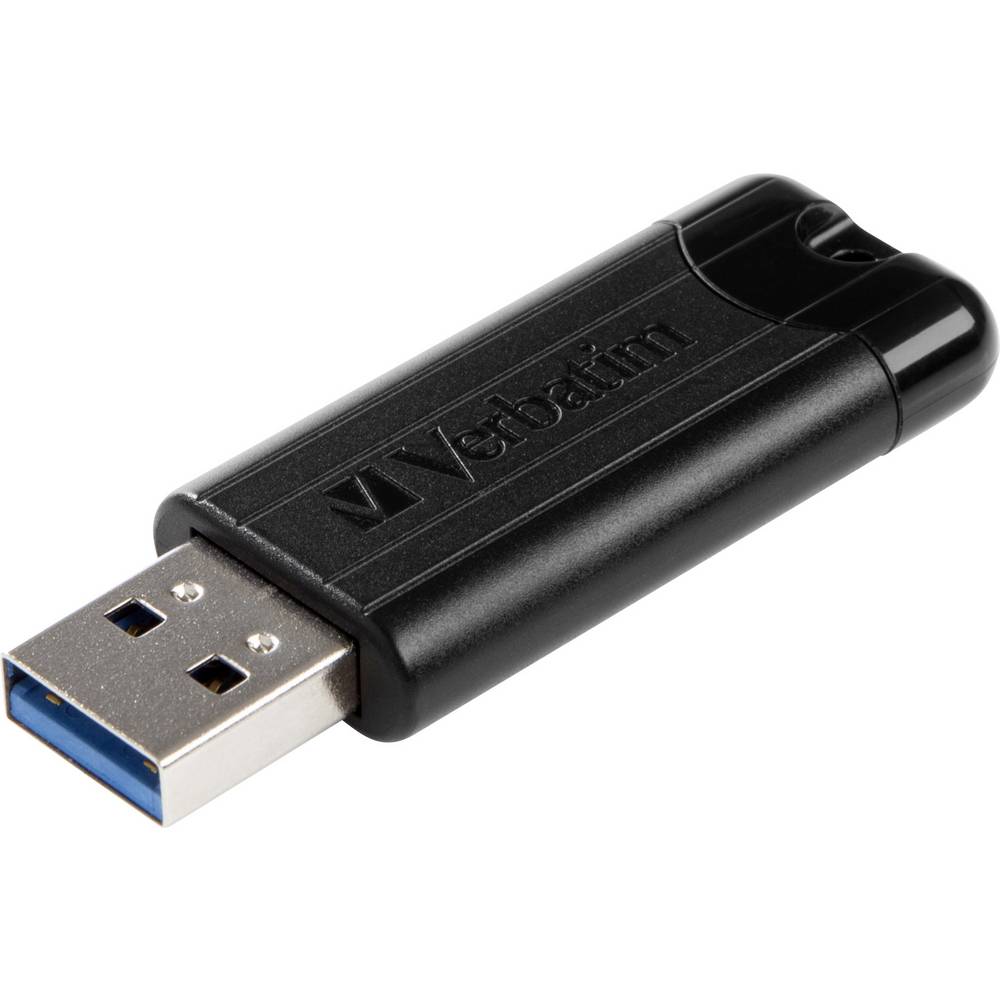 Verbatim Pin Stripe 3.0 USB-stick 64 GB Zwart 49318 USB-A 3.2 Gen 1