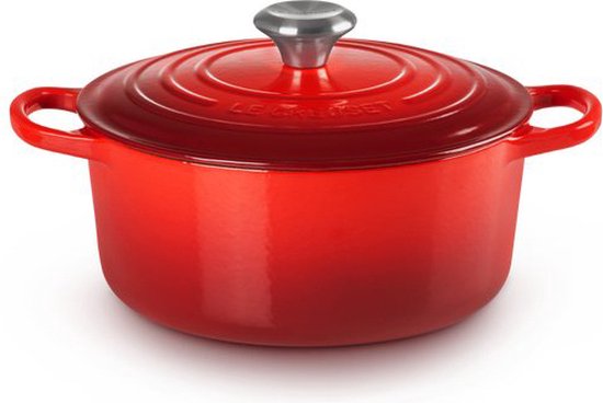 Le Creuset Signature Braadpan - 4,2 l - 24 cm - Kersenrood