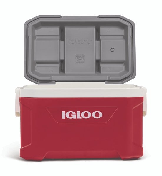 Igloo - Latitude 52 - Middelgrote koelbox - 49 Liter - Rood