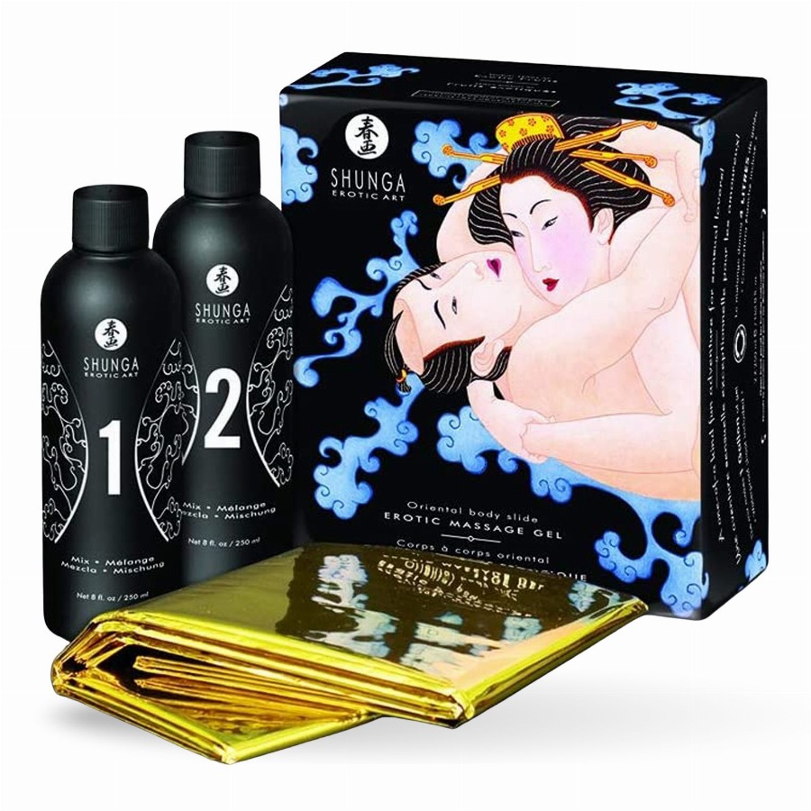 Shunga - Body to massagegel met aroma van exotische vruchten 500