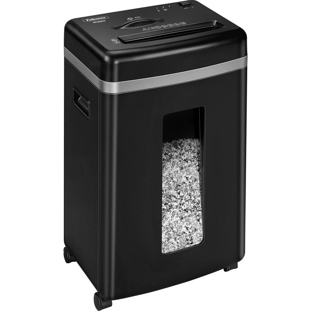 Fellowes Microshred™ 450M Papierversnipperaar 9 vellen Cross cut 2 x 12 mm P-5 22 l Ook geschikt voor Paperclips, CDs, DVDs, Nietjes, Creditcards