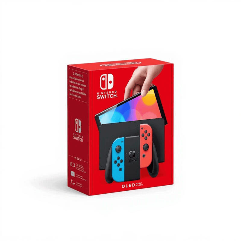 Nintendo Switch OLED console 64 GB Neonrood, Neonblauw