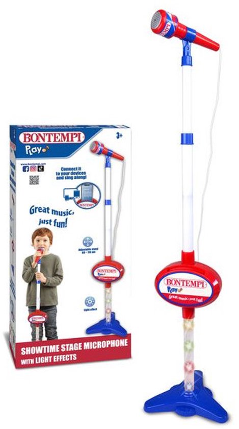 Bontempi Showtime Stage Microfoon met Aansluiting voor Muziekapparaten