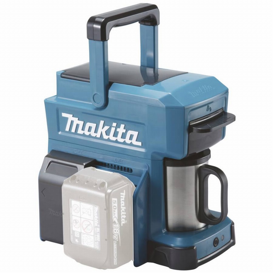 Makita DCM501Z Bouwplaats-koffiezetapparaat Blauw Capaciteit koppen: 4 E.S.E. pad compatible