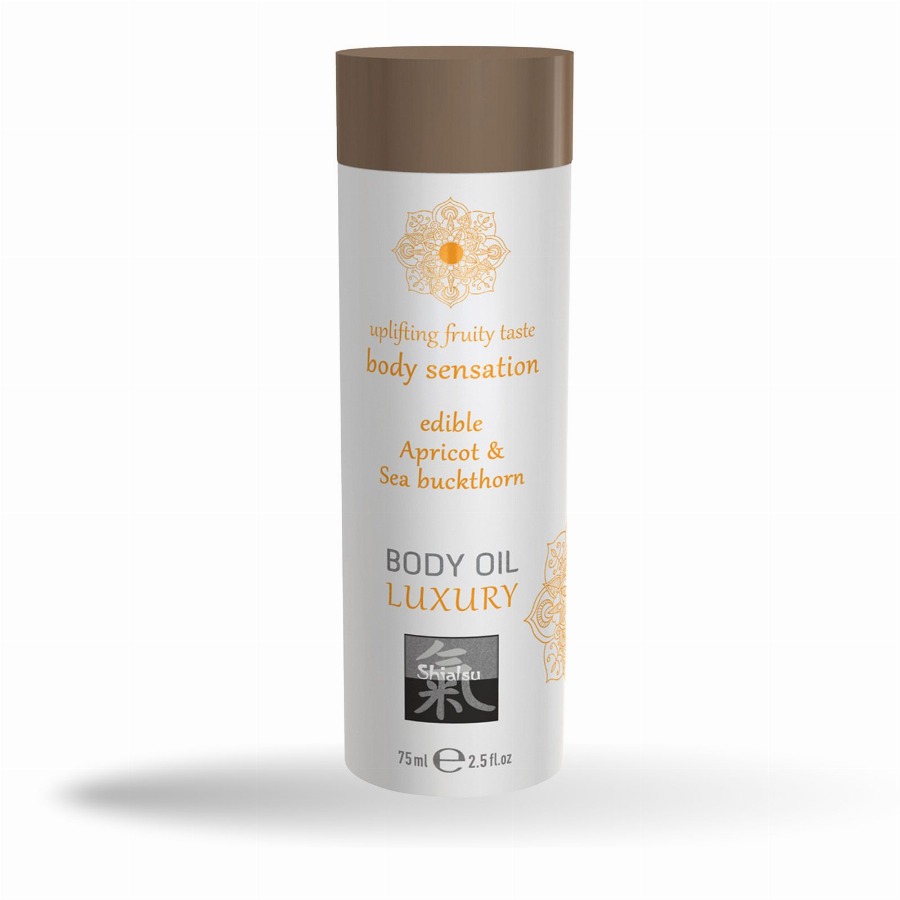 Shiatsu - lichaamsolie massageolie met aroma geursmaak abrikoos en duindoorn 75