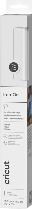 Cricut Flock Iron-On Wit 30,5 x 48,3 cm