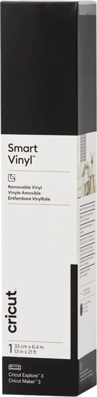 Cricut Smart Vinyl Verwijderbaar 33×640 Zwart
