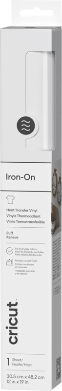 Cricut Puff Iron-On Wit 30,5 x 48,3 cm