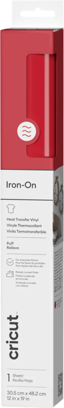 Cricut Puff Iron-On Rood 30,5 x 48,3 cm