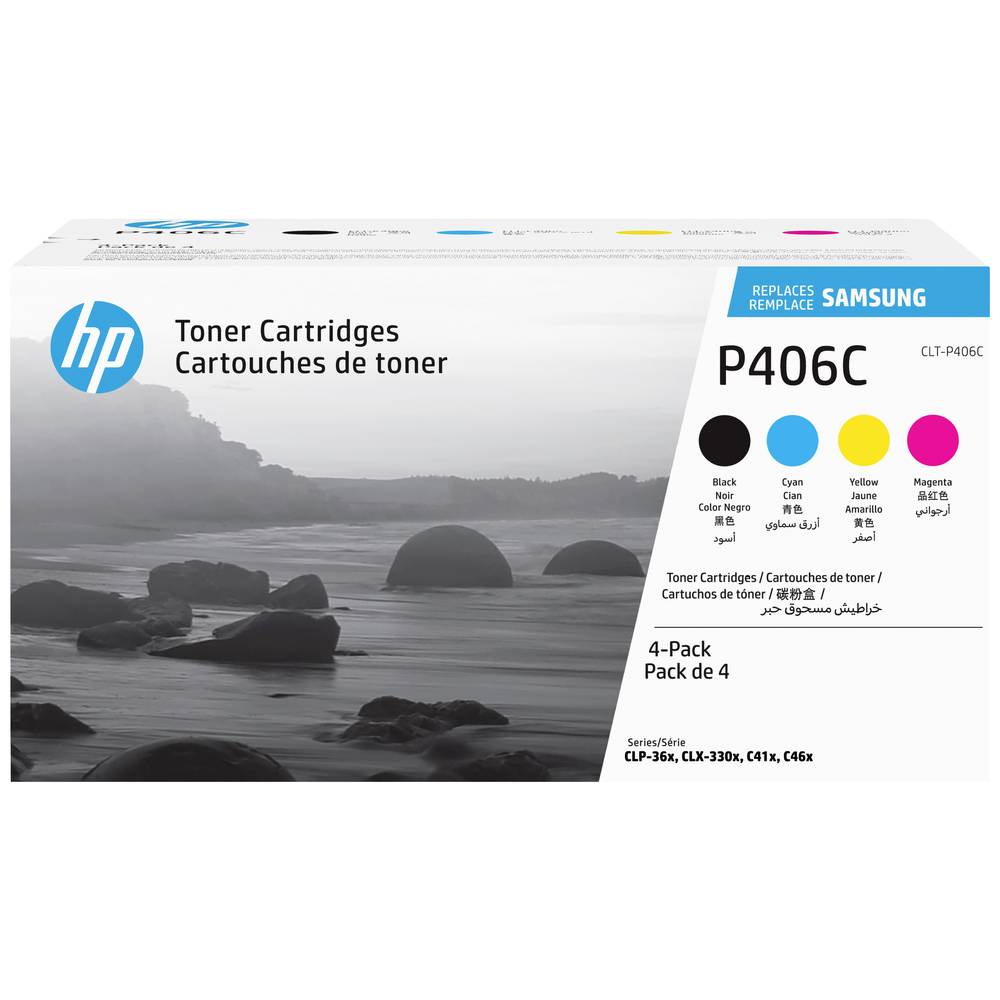 HP Tonercassette CLT-P406C SU375A Origineel Zwart, Cyaan, Magenta, Geel 1500 bladzijden