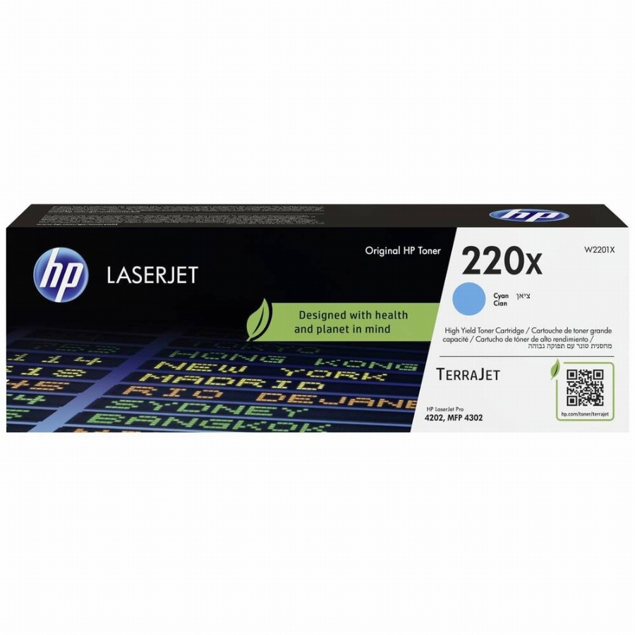 HP 220X LaserJet Toner Cyaan (Hoge Capaciteit)
