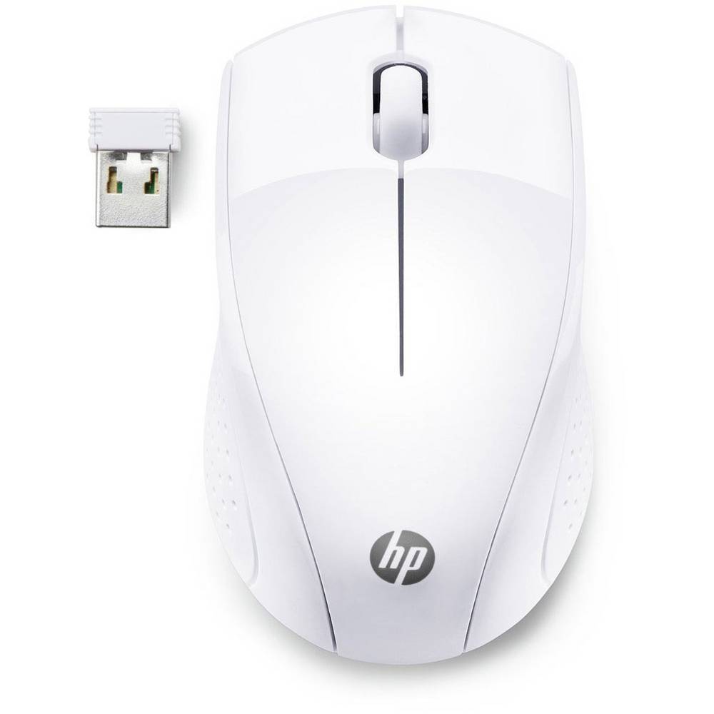 HP 220 Muis Radiografisch Optisch Wit 3 Toetsen 1300 dpi Geïntegreerd scrollwiel