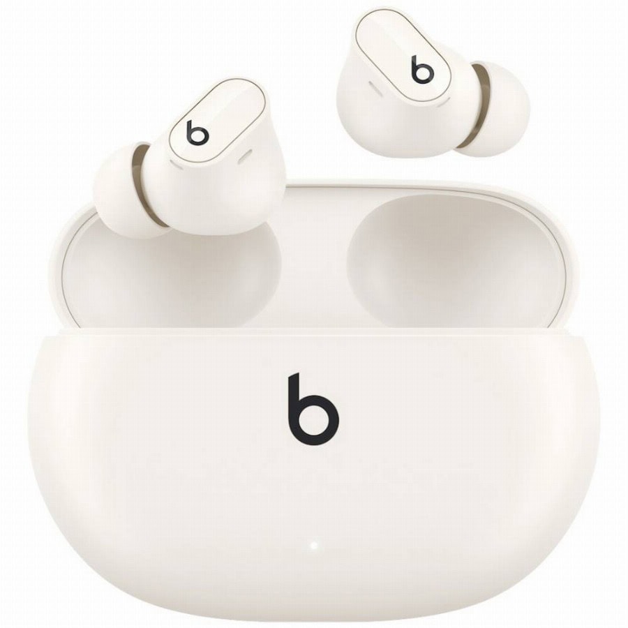Beats Studio Buds Plus In Ear oordopjes Bluetooth Stereo Crème-wit Noise Cancelling, Ruisonderdrukking (microfoon) Oplaadbox, Bestand tegen zweet,