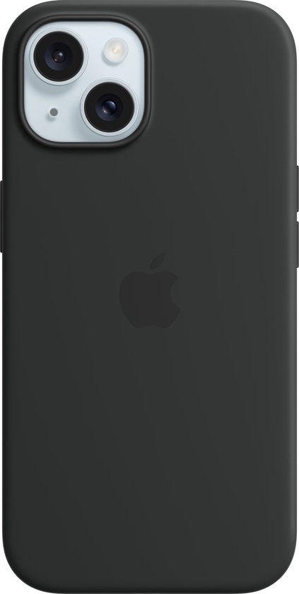 Apple iPhone 15 Back Cover met MagSafe Zwart