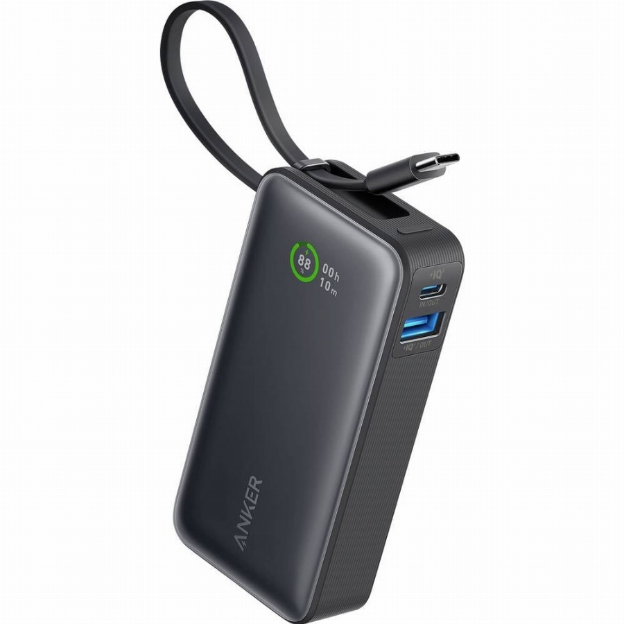 Anker Nano Power Bank 10.000 mAh met Snelladen Zwart