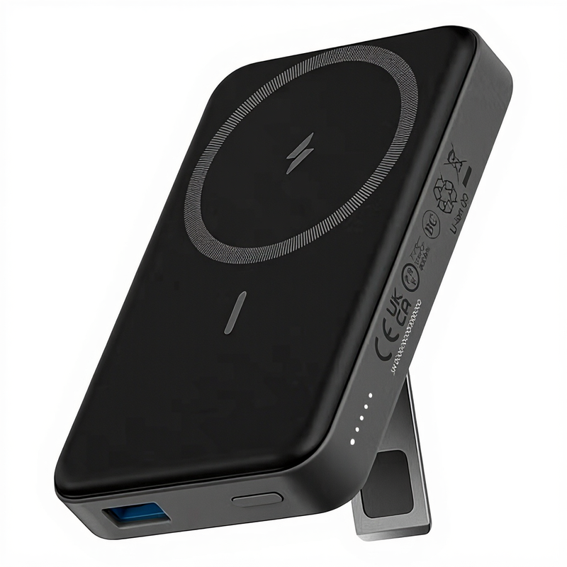 Anker Draadloze Powerbank met MagSafe en Qi2 Magneet 10.000 mAh met Snelladen Zwart