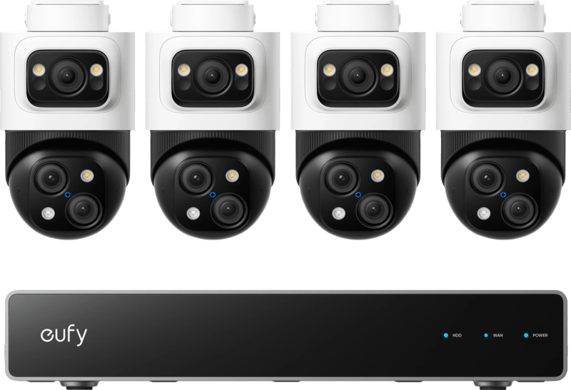 Eufy PoE Security System + NVR + S4 4-Pack