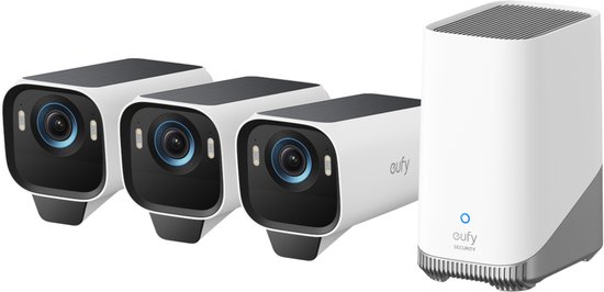 EufyCam S3 Pro 3-Pack + HomeBase 3
