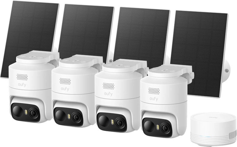 EufyCam C37 4K 4-Pack + HomeBase Mini