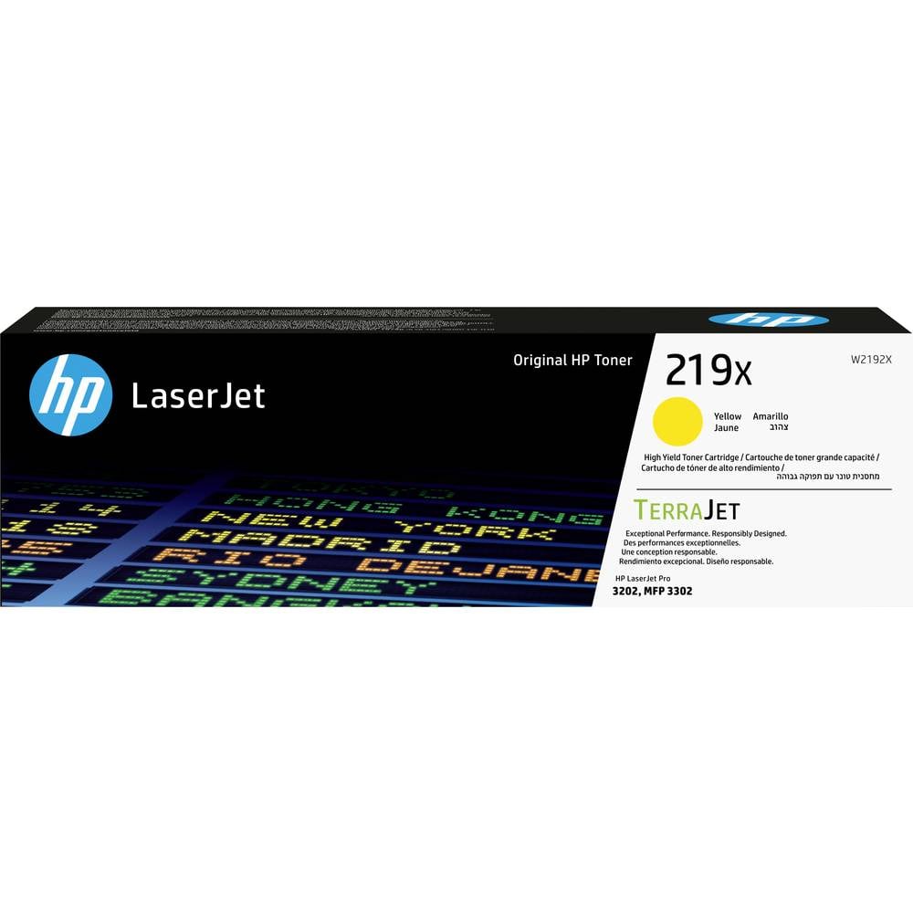 HP Toner HP 219X – Hohe Ergiebigkeit – Gelb – ori Origineel Geel 2500 bladzijden W2192X