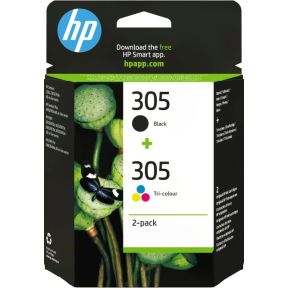 HP 305 Origineel Normaal rendement Zwart, Cyaan, Magenta, Geel