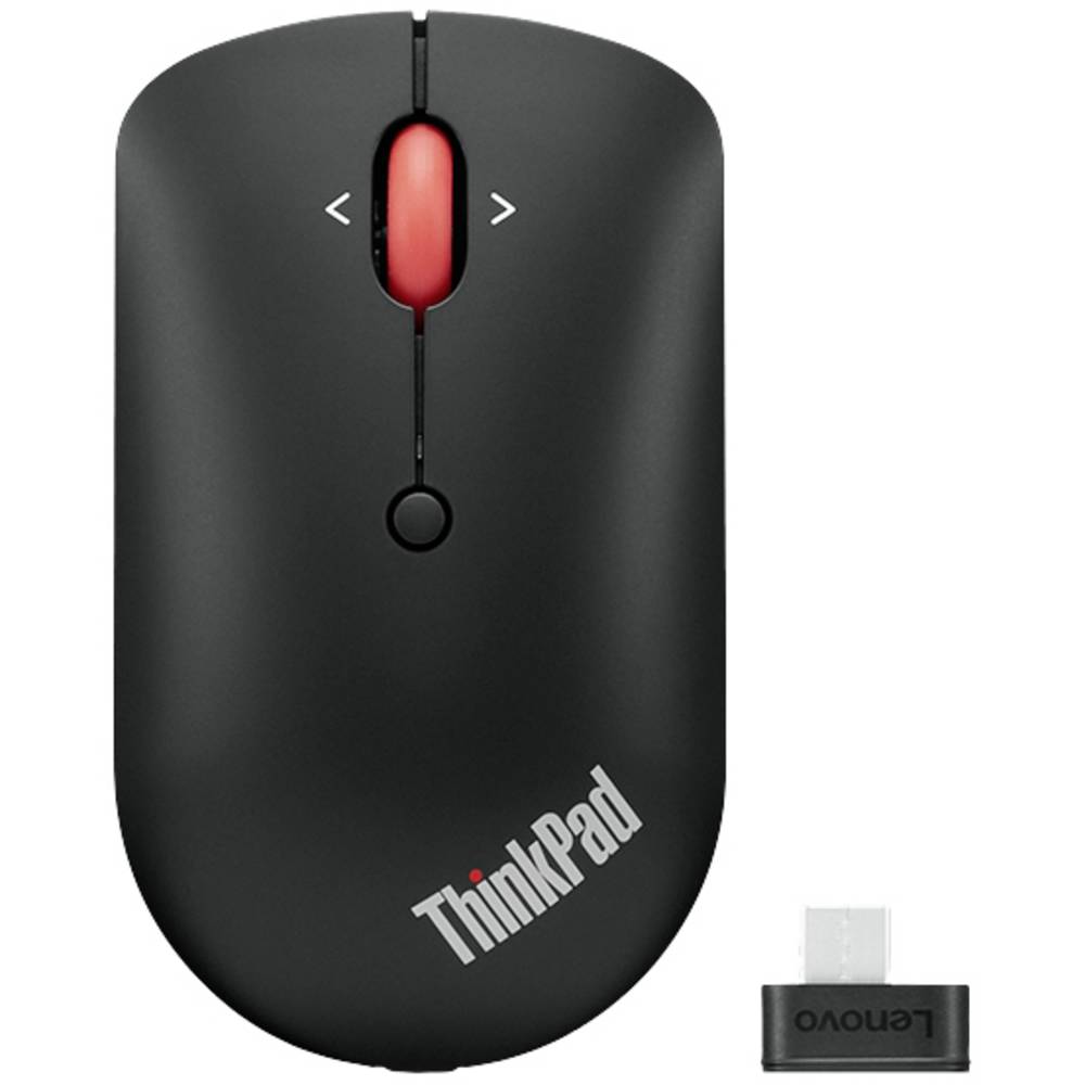 Lenovo ThinkPad Compact Muis Bluetooth Optisch Zwart 4 Toetsen 800 dpi, 1600 dpi, 2400 dpi