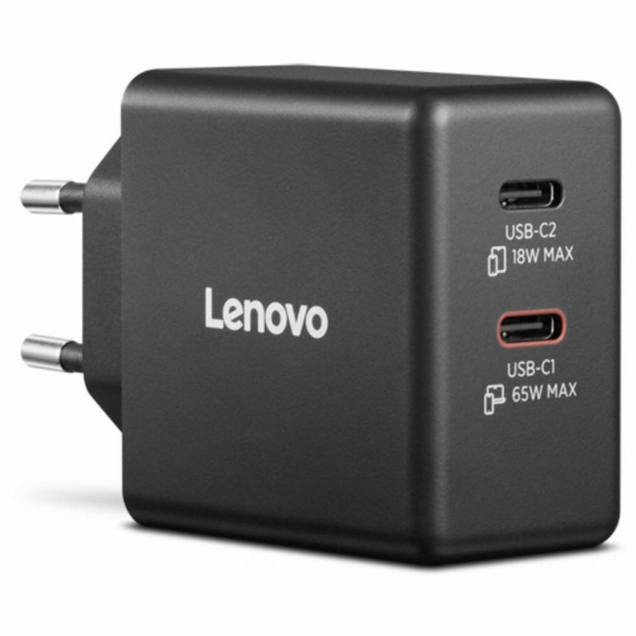 Lenovo Dual Usb C 65W GaN Oplader