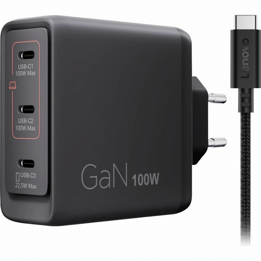 Lenovo Multi-port Usb C 100W GaN Oplader
