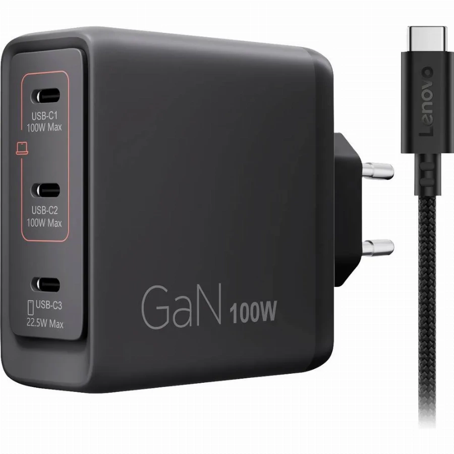 Lenovo Multi-port Usb C 100W GaN Oplader