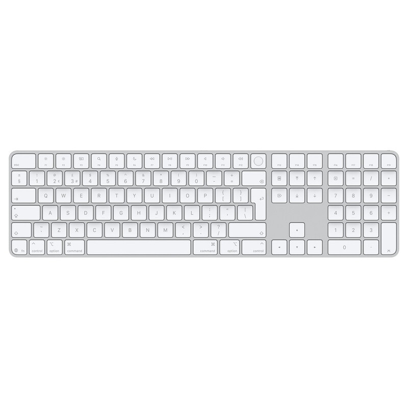 Apple Magic Keyboard met Touch ID en cijferpad voor Mac-modellen met Apple Silicon – Nederlands – witte toetsen