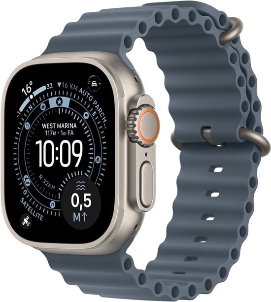 APPLE WATCH ULTRA 3 GPS + CELLULAR 49MM NATURAL TITANIUM CASE WITH ANCHOR BLUE OCEAN BAND