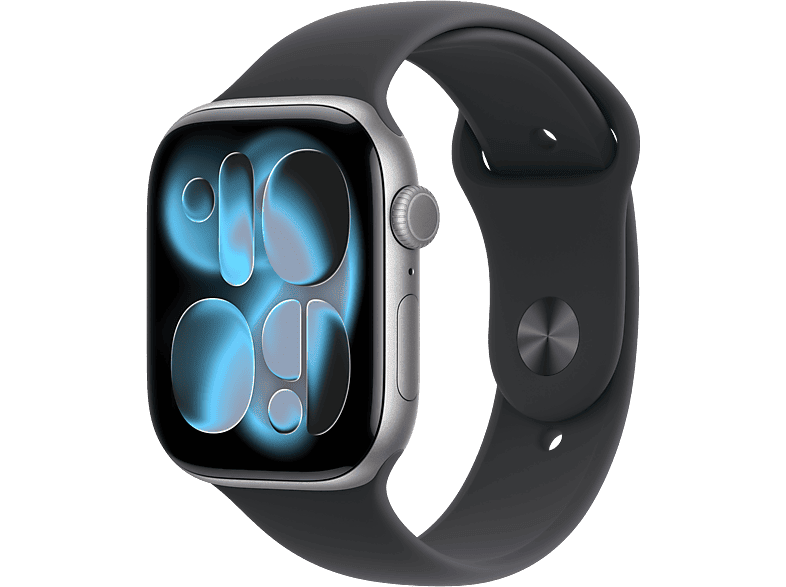 Apple Watch 11 – Wifi – 46mm – Space Grey Aluminium Case with Black Sport Band – S/M