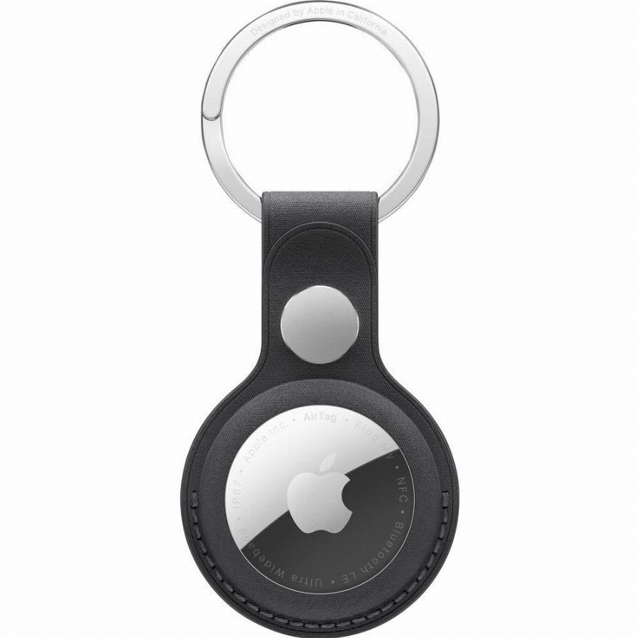 Apple AirTag FineWoven Sleutelhanger Zwart