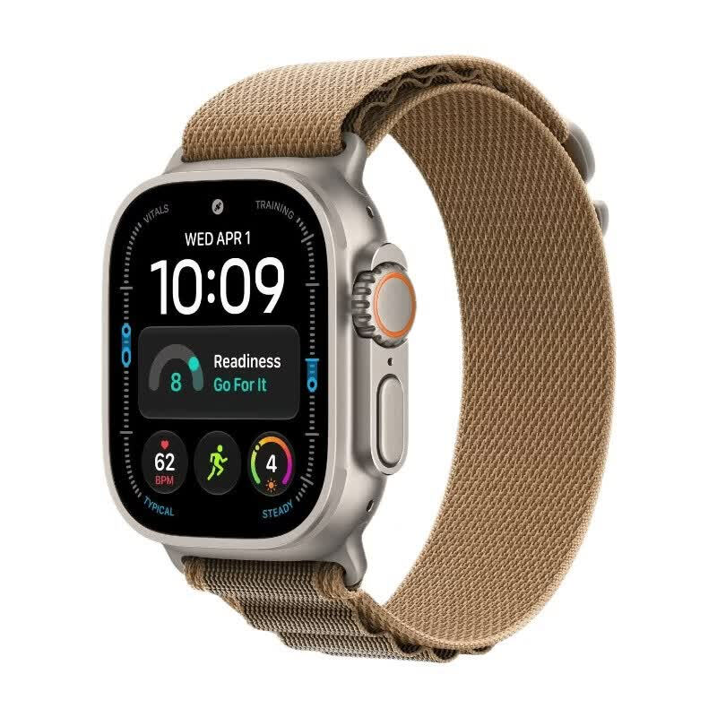 APPLE Watch Ultra 4 GPS Cellular 49mm Natural Titanium Case with Desert Alpine Loop - M
