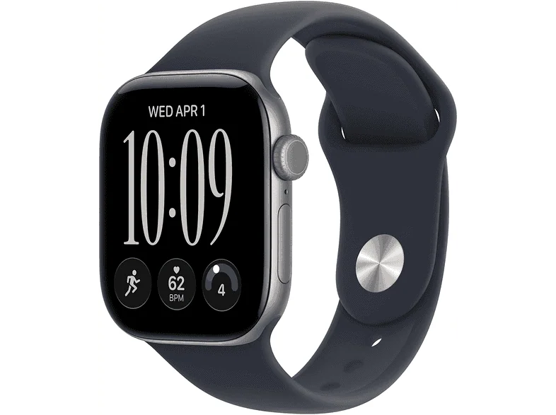 APPLE Watch Series 12 GPS 42mm Space Grey Aluminium Case with Navy Blue Sport Band - S/M