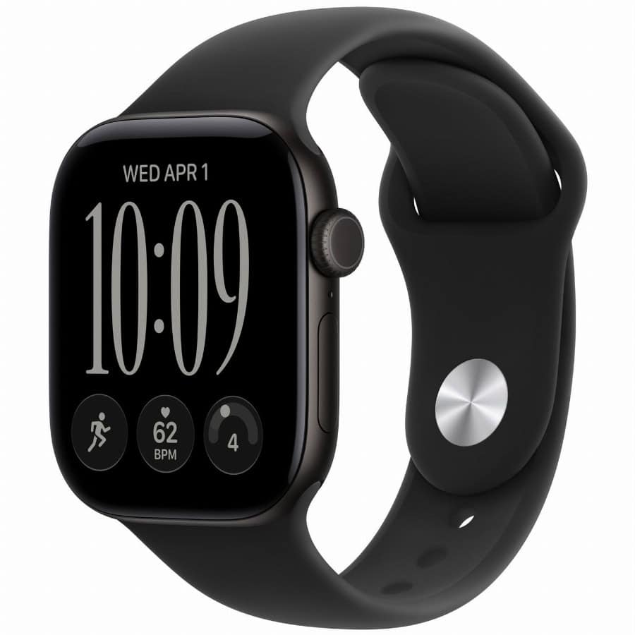 APPLE Watch Series 12 GPS Cellular 42mm Black Aluminium Case with Black Sport Band - S/M