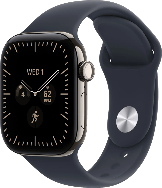 Apple Watch Series 12 Cellular 42mm Titanium Naturel Sportband S/M