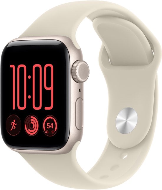 APPLE Watch SE 3 GPS Cellular 40mm Starlight Aluminum Case with Sand Sport Band - S/M