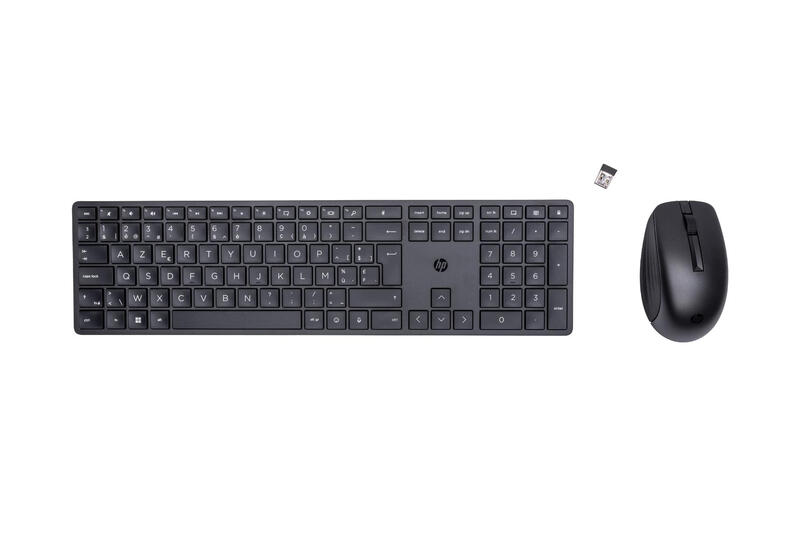 HP 650 draadloze toetsenbord- en muiscombinatie, AZERTY, Belgisch zwart, RF