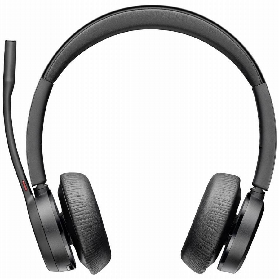 HP Poly Voyager 4320 USB-A Headset +BT700 Dongle On Ear headset Bluetooth Stereo Zwart Volumeregeling, Microfoon uitschakelbaar (mute) Computer