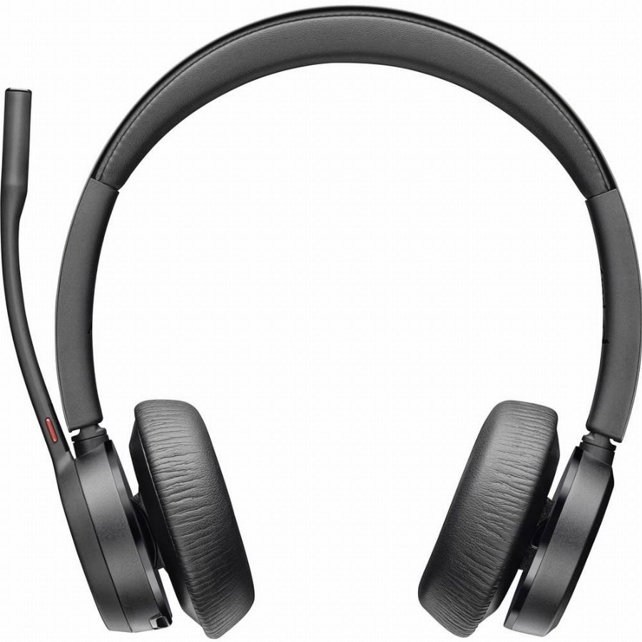 HP Poly Voyager 4320 UC Stereo On Ear headset Bluetooth Stereo Zwart Noise Cancelling Volumeregeling Computer