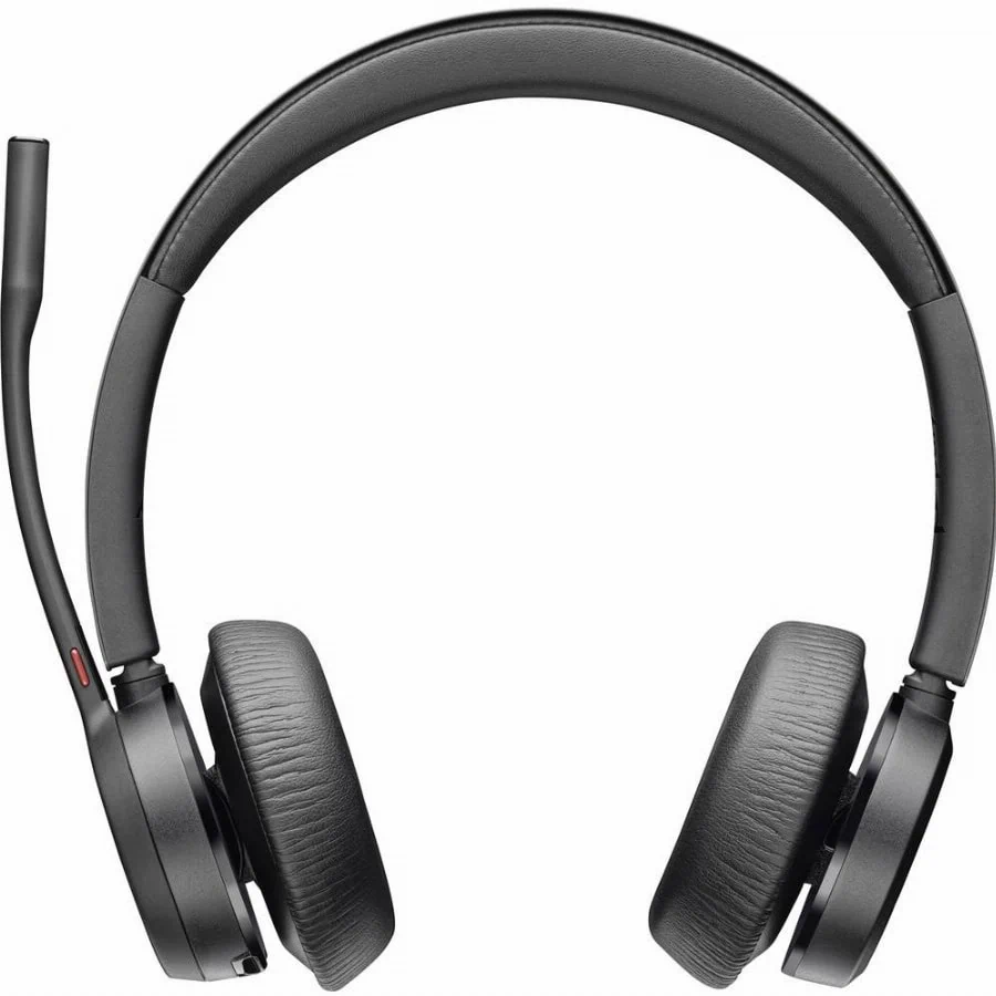 HP Poly Voyager 4320 UC Stereo On Ear headset Bluetooth Stereo Zwart Noise Cancelling Volumeregeling Computer