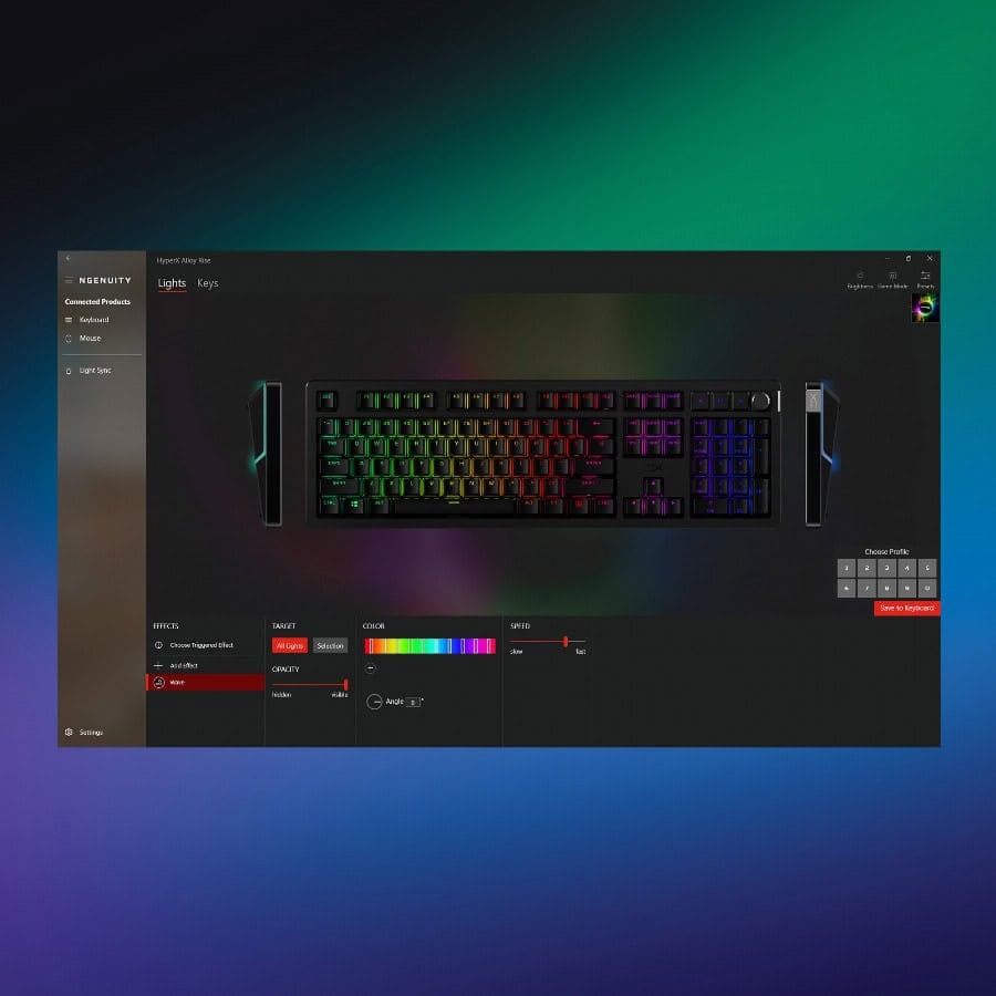 HyperX Alloy Rise - mechanisch gaming toetsenbord - Qwerty US