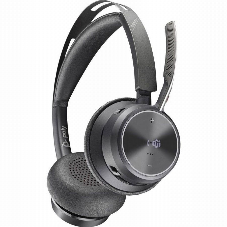 HP Poly Voyager Focus 2 Microsoft Teams Certified On Ear headset Bluetooth Stereo Zwart Noise Cancelling Headset Computer