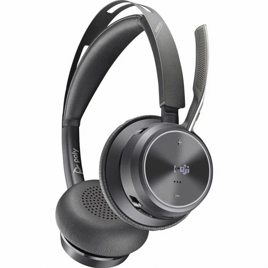 HP Poly Voyager Focus 2 Microsoft Teams Certified On Ear headset Bluetooth Stereo Zwart Noise Cancelling Headset Computer