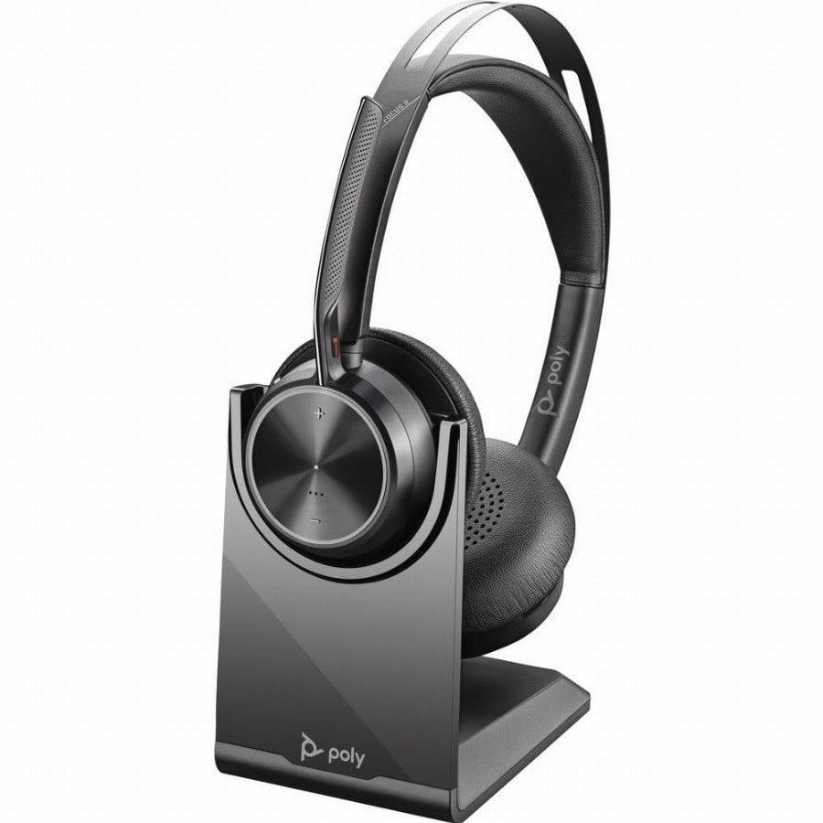 HP Poly Voyager Focus 2 On Ear headset Bluetooth Stereo Zwart Noise Cancelling Headset Computer