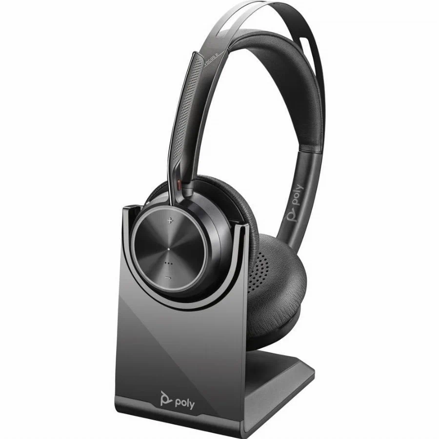 HP Poly Voyager Focus 2 On Ear headset Bluetooth Stereo Zwart Noise Cancelling Headset Computer