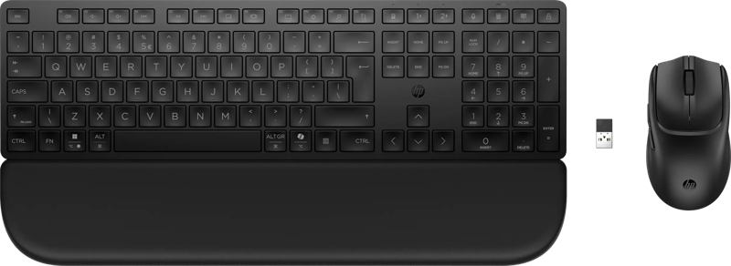 HP 580C Multi-Device Dual-Mode Toetsenbord en Muis met polssteun AZERTY