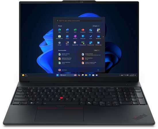 Lenovo ThinkPad E16 Gen 3 (Intel) - Zakelijke Laptop - 16 inch - Core Ultra 5 - 32GB/1000GB - azerty