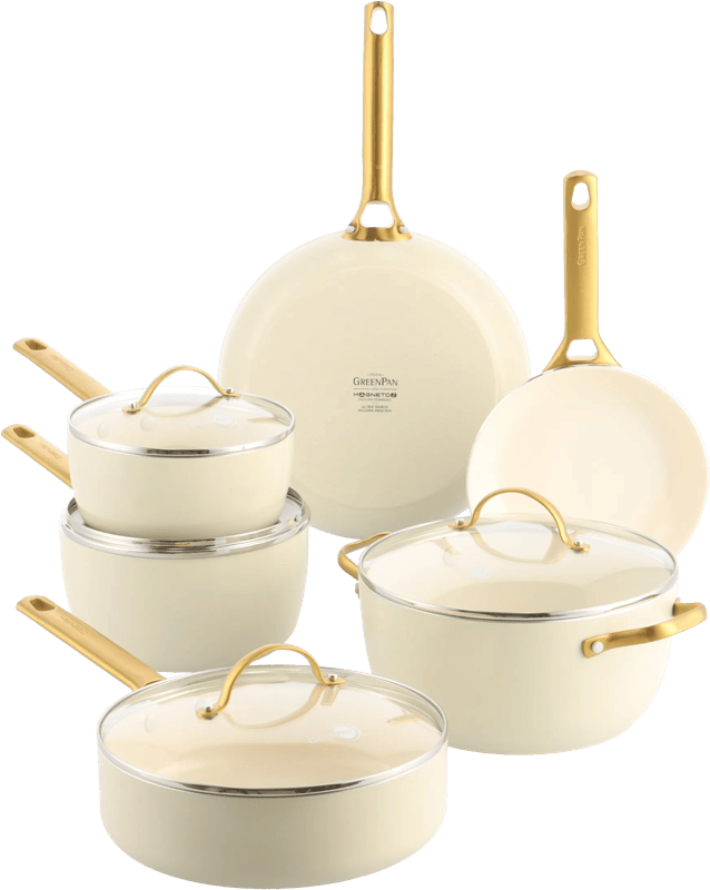 GreenPan Padova Reserve Pannenset 10-delig Cream White